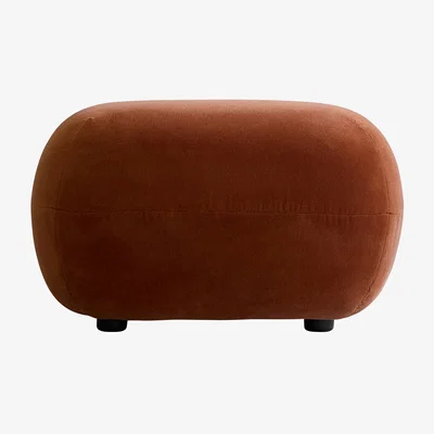 Nordic Nest 101 Copenhagen Toe Ottoman Rust