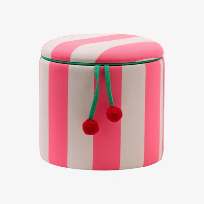 Nordic Nest Kid's Concept Storage cylinder pouf Pink Ø40x30.5 cm