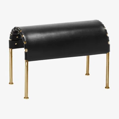Nordic Nest Källemo Bruno footstool Black-brass base