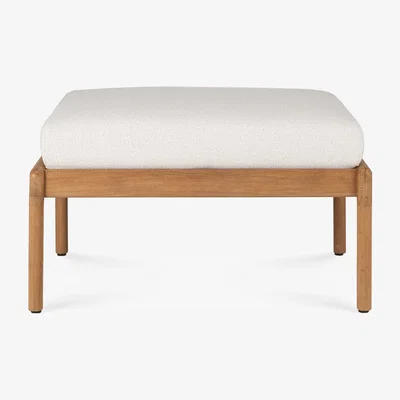 Nordic Nest Ethnicraft Jack outdoor footstool teak Off-white