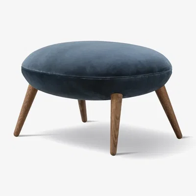 Nordic Nest Fredericia Furniture Swoon Ottoman footstool Harald 3 182-smoked oak