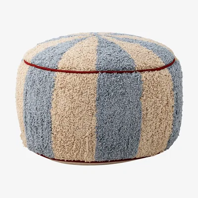 Nordic Nest Bloomingville Charoline pouf Ø44 cm Blue-white-red