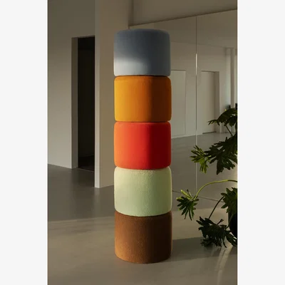 Nordic Nest Hem Bon pouf Ø50x41 cm Sawdust