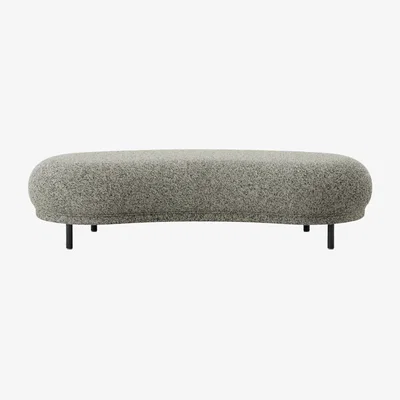 Nordic Nest Massproductions Dandy ottoman Black oak-Spiral 23 Monochrome