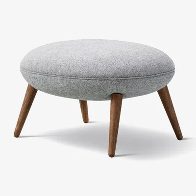Nordic Nest Fredericia Furniture Swoon Ottoman footstool Hallingdal 65 130-smoked oak