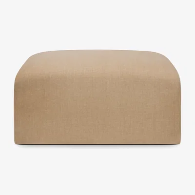 Nordic Nest Ethnicraft Bulky footstool Light sepia 80x60 cm