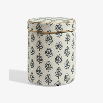 OKA OKA, Samena Ottoman - Ocellus Natural, Ottomans, Linen, Botanical