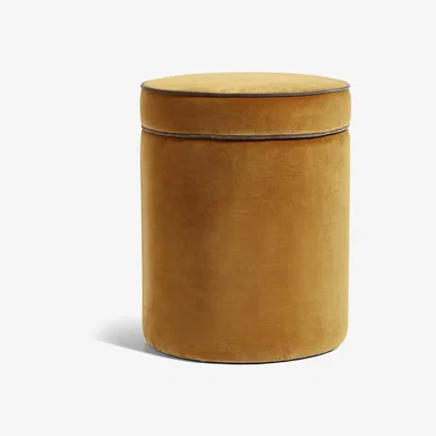 OKA OKA, Samena Ottoman - Camel, Ottomans, Maple/Velvet