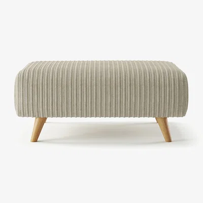 Oak&More Milan Stone Fabric Footstool