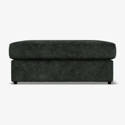 Oak&More Naples Emerald Velvet Footstool