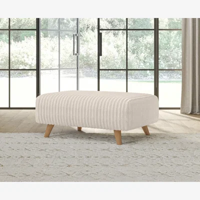Oak&More Milan Natural Fabric Footstool