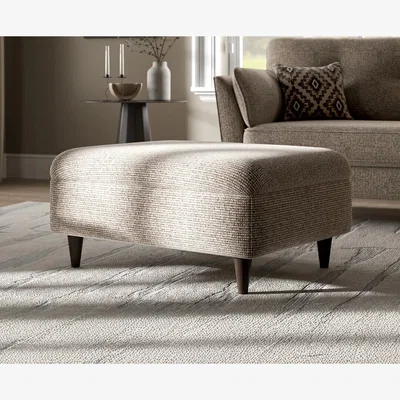 Oak&More Capri Mushroom Fabric Footstool