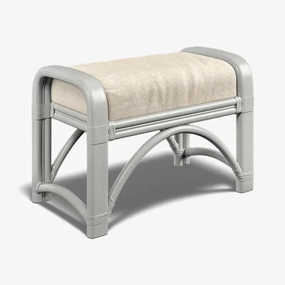 Downtown Daro Heathfield Grey Wash Footstool - Fabric Grade D