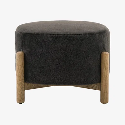 Perch and Parrow Relaxer Footstool in Graphite