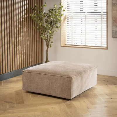 Quatropi Rupert Footstool Section Fawn 98x98cm