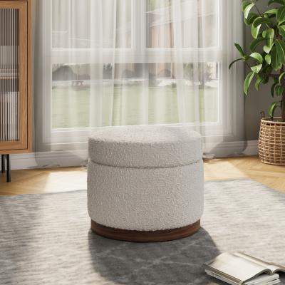 The Range Lifeideas Cylindrical Storage Ottoman - Beige
