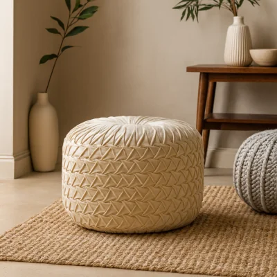 The Range Hart Deep Button Pouffe