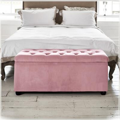 The Range Chesterfield Ottoman Tufted Box - Pink