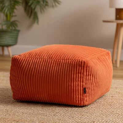The Range icon Cord Footstool - Terracotta