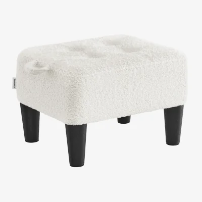 The Range SONGMICS Teddy Ottoman Stool  - White