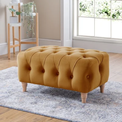 The Range The Kingston Footstool  - Ochre