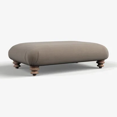 Rose & Grey Freddie Footstool Dove Velvet