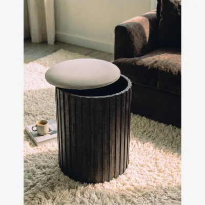 Rose & Grey Rudy Storage Pouffe
