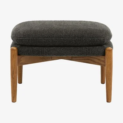 Rose & Grey Sonny Charcoal Boucle Footstool