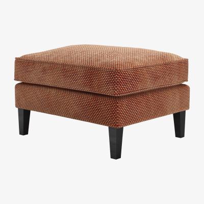 Sofa.com Iggy Medium Rectangular Footstool in Pomegranate Bubble Velvet