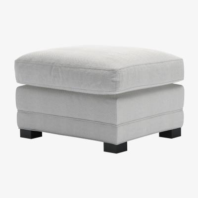 Sofa.com Aissa Medium Rectangular Footstool in Shearling Hygge Chunky Weave