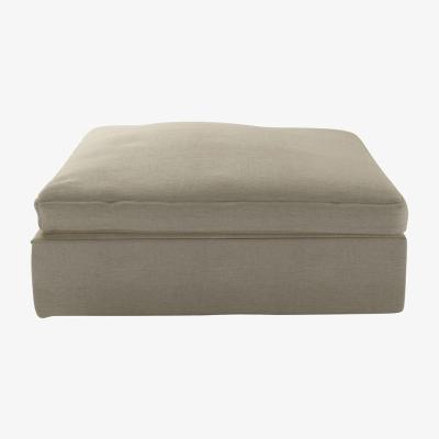 Sofa.com Long Island Footstool End Unit in Pampas Hygge Smart Linen