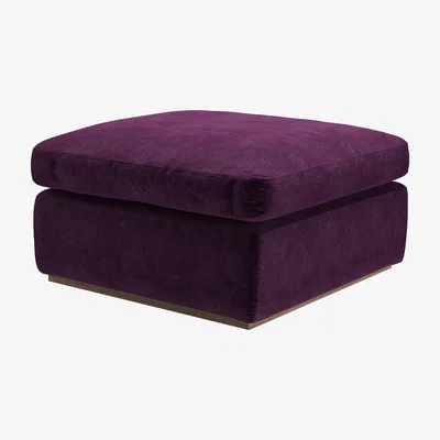 Sofa.com Ren Footstool in Plum Smart Velvet