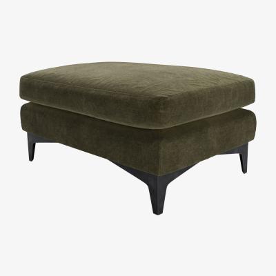 Sofa.com Lars Medium Rectangular Footstool in Juniper Aquaclean Clever Chenille