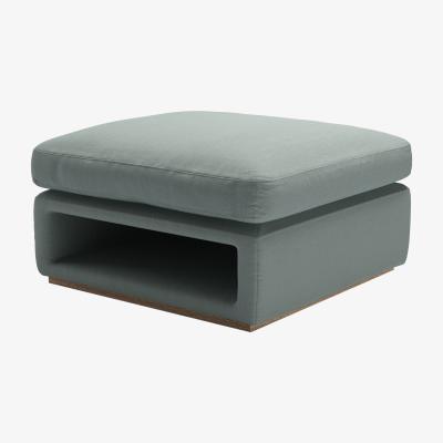 Sofa.com Ren Modular Storage Footstool in Hidden Cove Brushed Linen Cotton