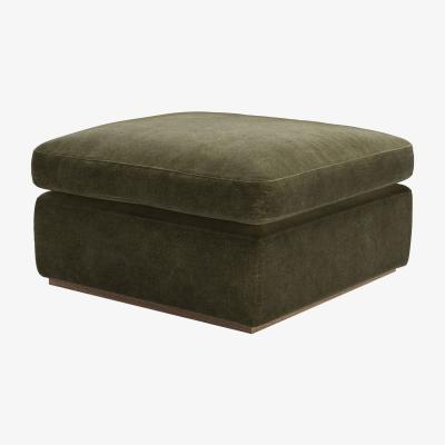 Sofa.com Ren Footstool in Juniper Aquaclean Clever Chenille