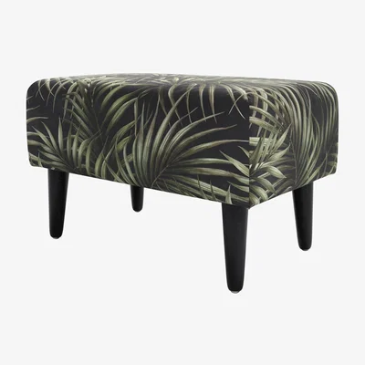 Sofa.com Jude Rectangular Footstool in Palm Velvet