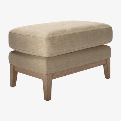 Sofa.com Costello Small Rectangular Footstool in Nordic Pine Hygge Chunky Weave