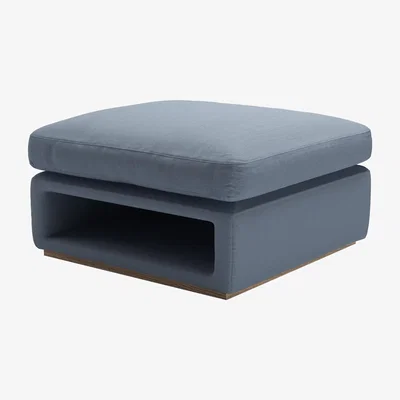 Sofa.com Ren Modular Storage Footstool in Loch Brushed Linen Cotton