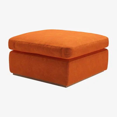 Sofa.com Ren Footstool in Paprika Smart Velvet