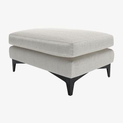 Sofa.com Lars Medium Rectangular Footstool in Clay House Herringbone Weave