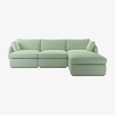 Sofa.com Ren Complete Set with Footstool in Miami House Basket Weave