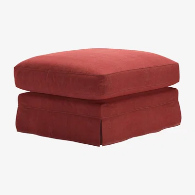 Sofa.com Otto Large Rectangular Footstool in Indian Summer Easy Cotton