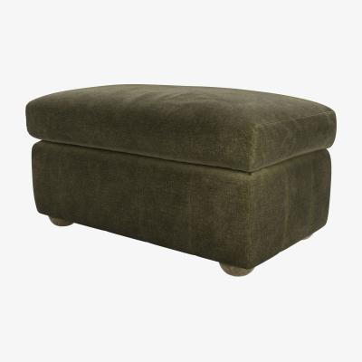 Sofa.com Tiffany Slim Medium Rectangular Footstool in Juniper Aquaclean Clever Chenille