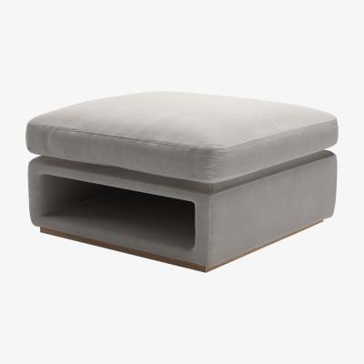 Sofa.com Ren Modular Storage Footstool in Nimbus Aquaclean Clever Velvet