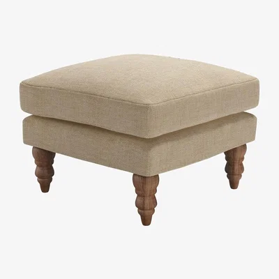 Sofa.com Isla Small Square Footstool in Nordic Pine Hygge Chunky Weave