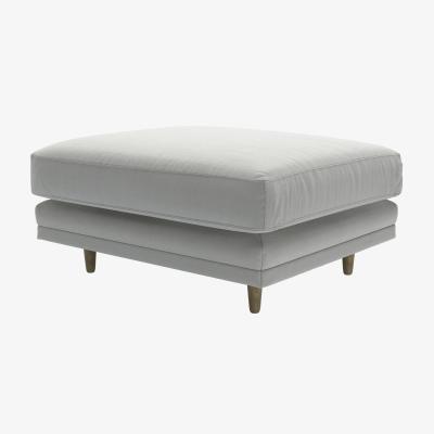 Sofa.com Marco Large Rectangular Footstool in Wishing Well Organic Smart Cotton