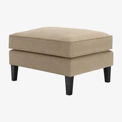 Sofa.com Iggy Medium Rectangular Footstool in Nordic Pine Hygge Chunky Weave