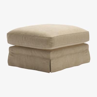 Sofa.com Otto Large Rectangular Footstool in Nordic Pine Hygge Chunky Weave
