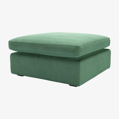 Sofa.com Long Island Slim Medium Rectangular Footstool in Celadon Easy Cotton