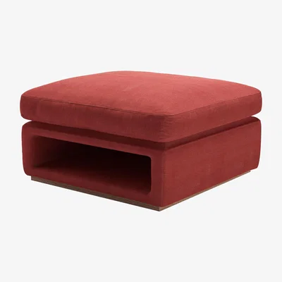 Sofa.com Ren Modular Storage Footstool in Indian Summer Easy Cotton